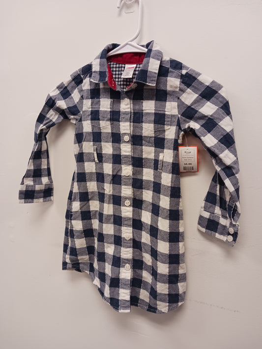 Blue/White Plaid Gymboree Dress, 5T G