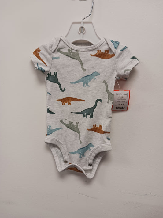 Grey Carters Dinosaur Onesie, 0-3M B