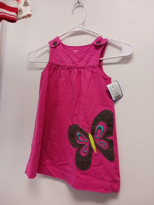 Pink Butterfly Carters Dress, 3T G