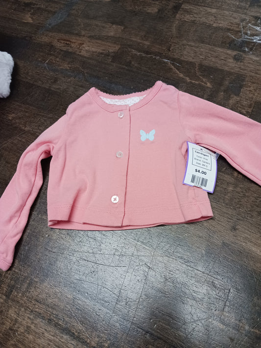 Pink Carters Cardigan, 9M G