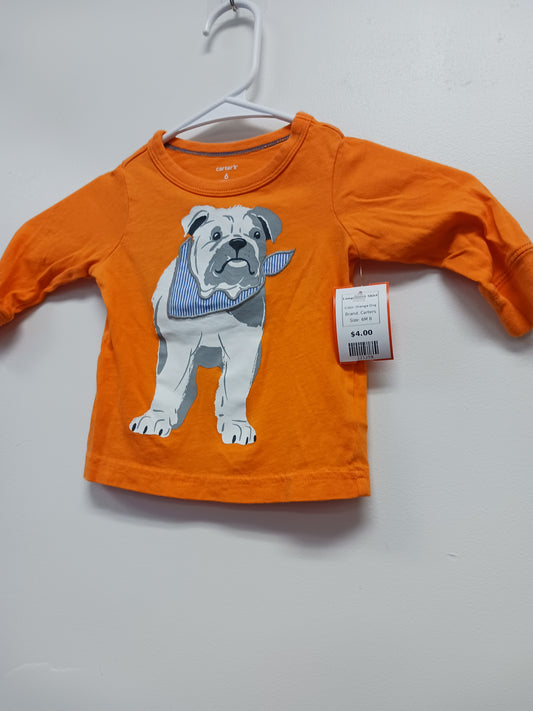 Orange Dog Carters Longsleeve Shirt, 6M B