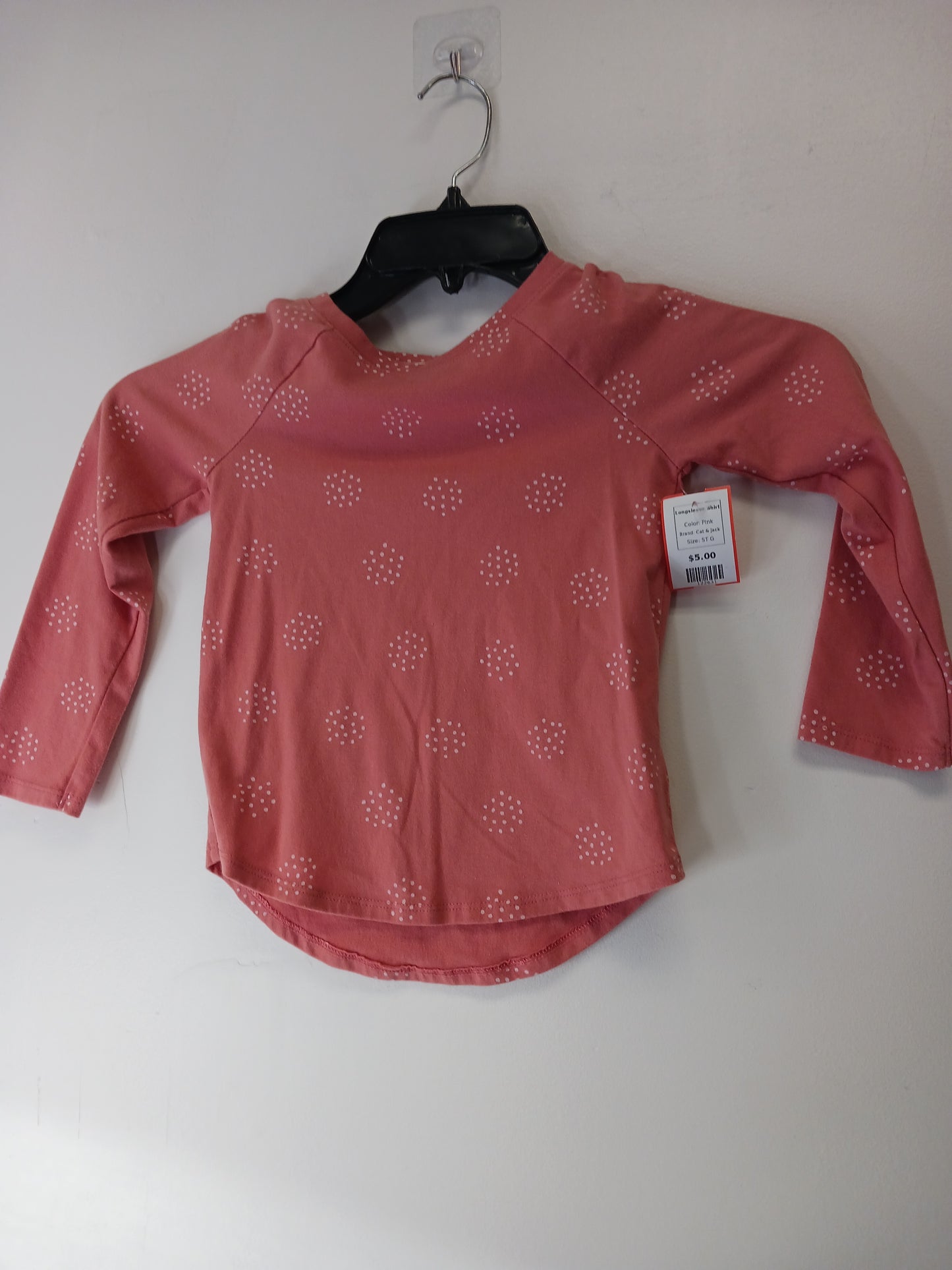 Pink Cat & Jack Longsleeve Shirt, 5T G
