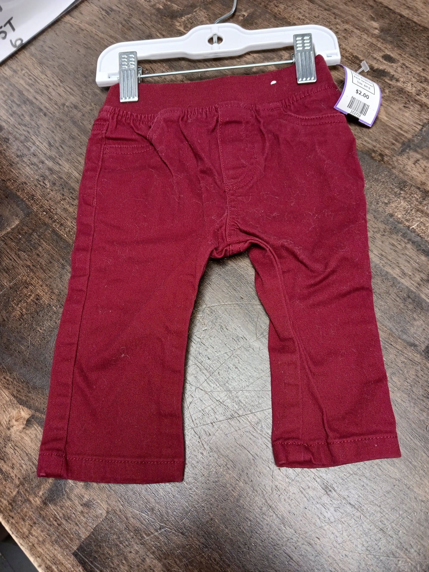 Burgandy Garanimals Pants, 6M B