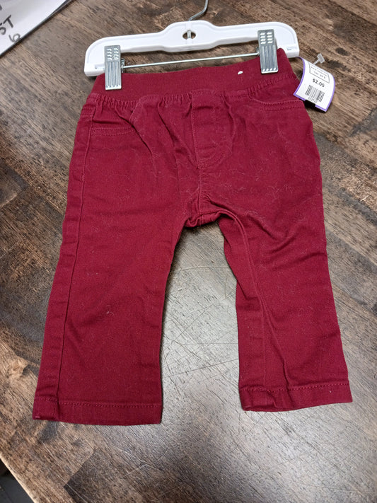 Burgandy Garanimals Pants, 6M B