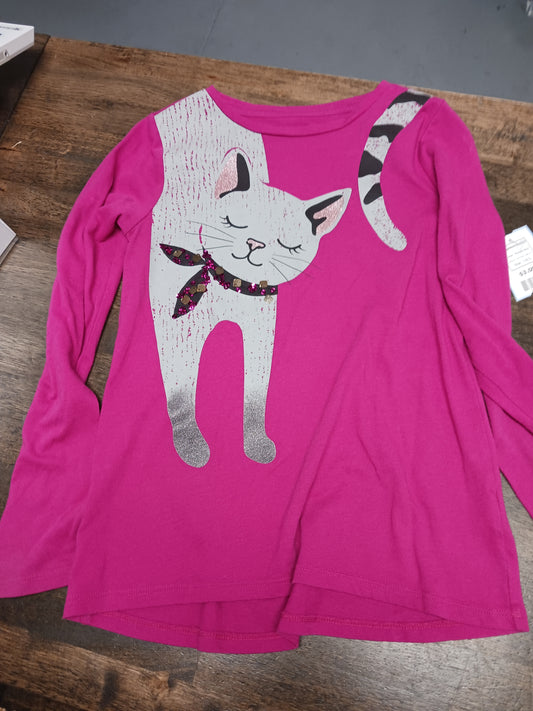 Purple Kity Wonder Nation Longsleeve Shirt, 7-8 G