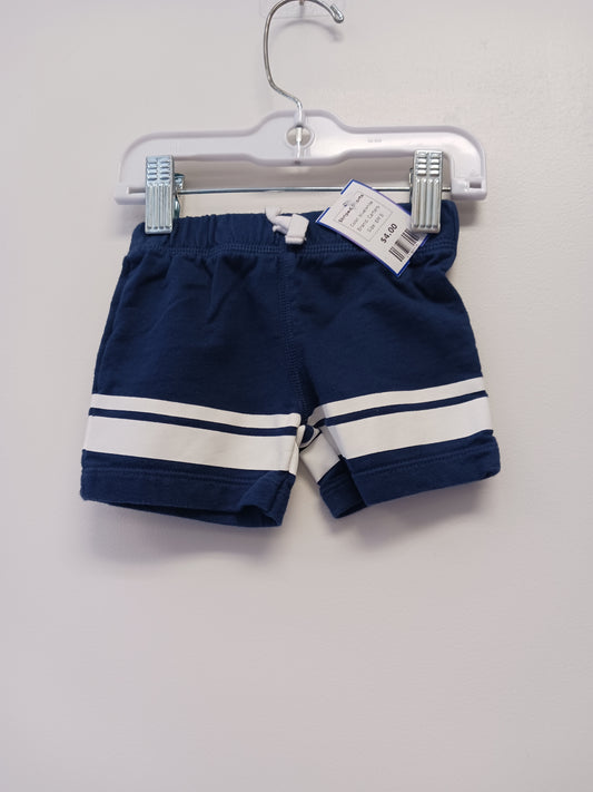 blue/white Carters Striped Shorts, 6M B