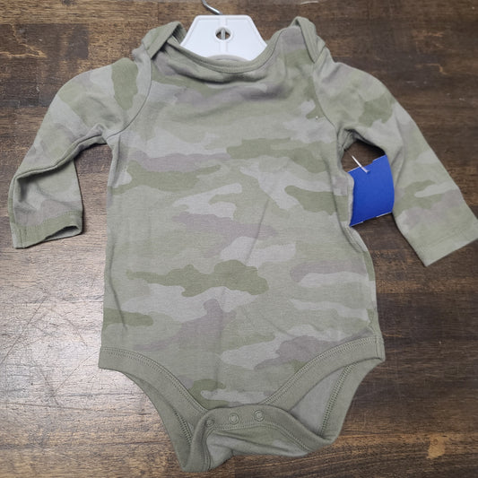 camo Cat & Jack long sleeve onesie, 6M B