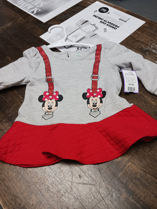 Grey/Red Minnie Disney Longsleeve Shirt, 18M G