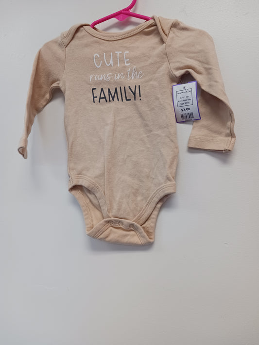 Tan Koala Baby Longsleeve Onesie, 6M B