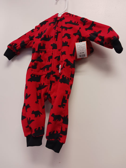 Red/Black Carters One Piece Animal Outfit, 6M B