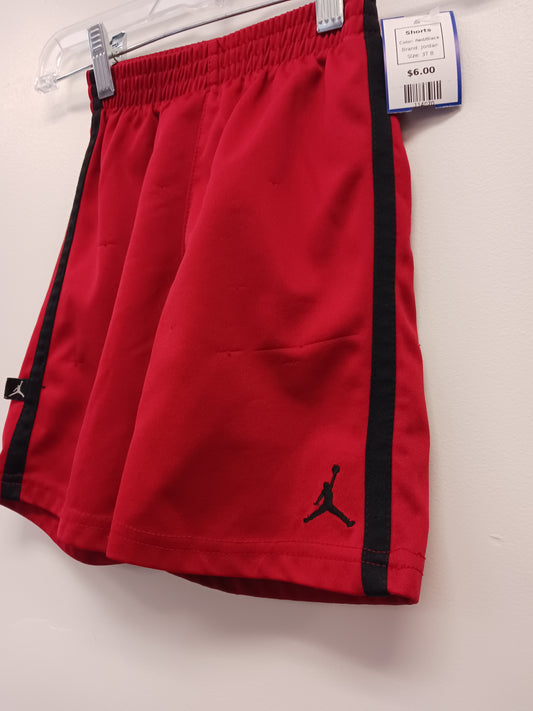 Red/Black Jordan Shorts, 3T B