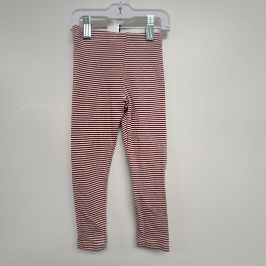 Red/White Striped  Leggings, 2T G