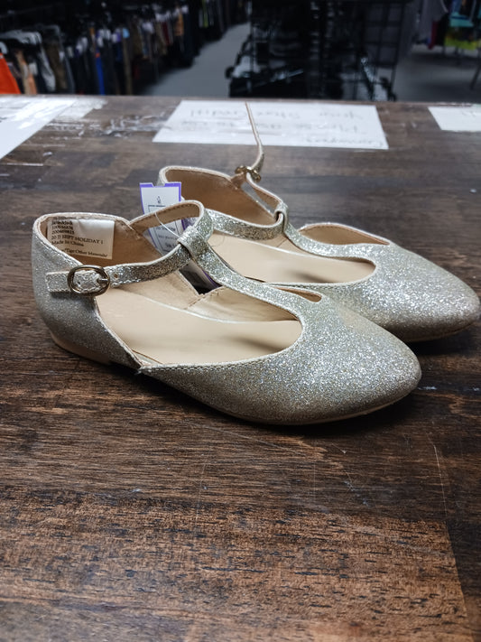 Silver Glitter Janie And Jack Flats, 9 G