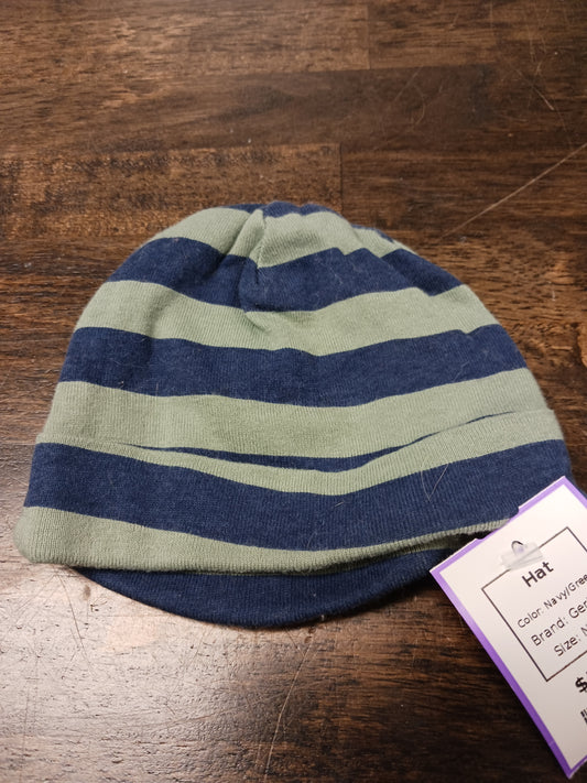 Navy/Green Gerber Hat, NB B