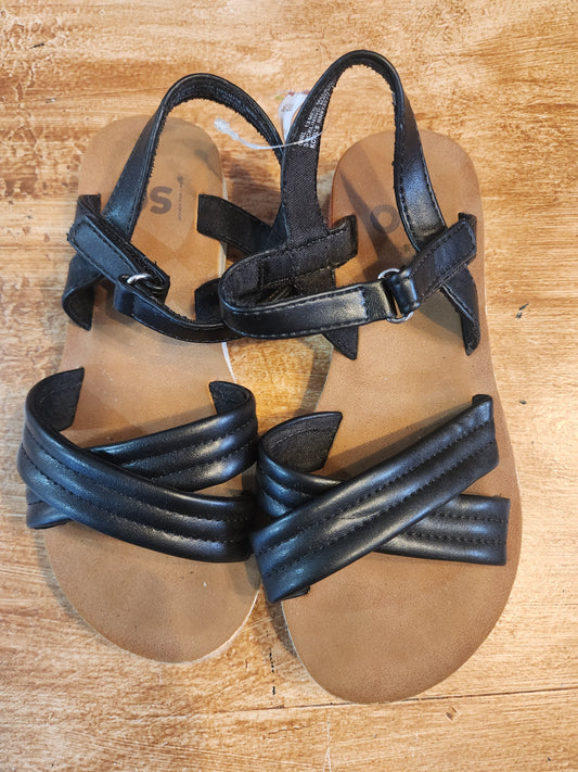 Black/Brown SO Sandals, 13Y G