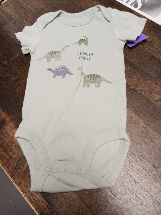 Green Dino Carters Onesie, NB B