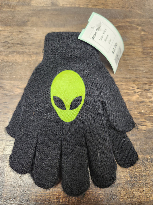 Black  Alien Gloves