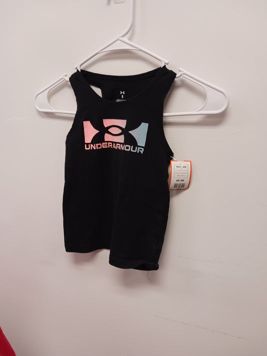 Black/Pink/Blue Under Armour Tank Top, 5T G