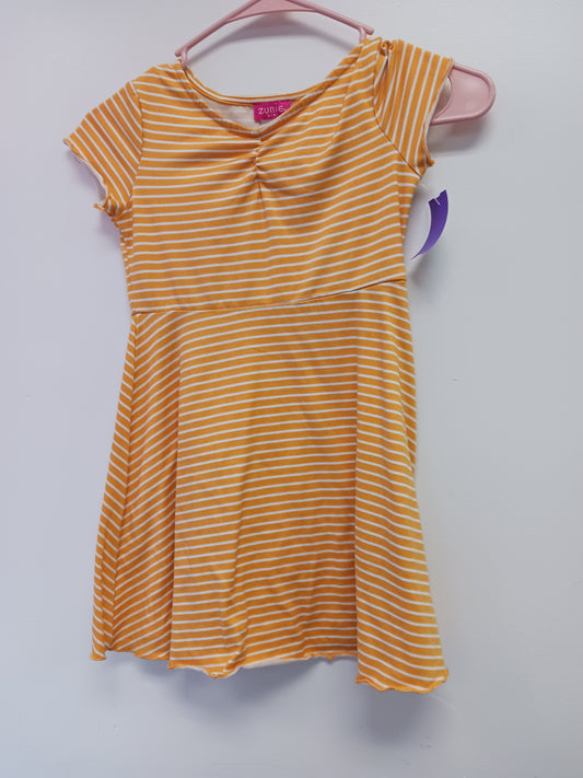 Yellow/White Zunie Girl Dress, 6 G
