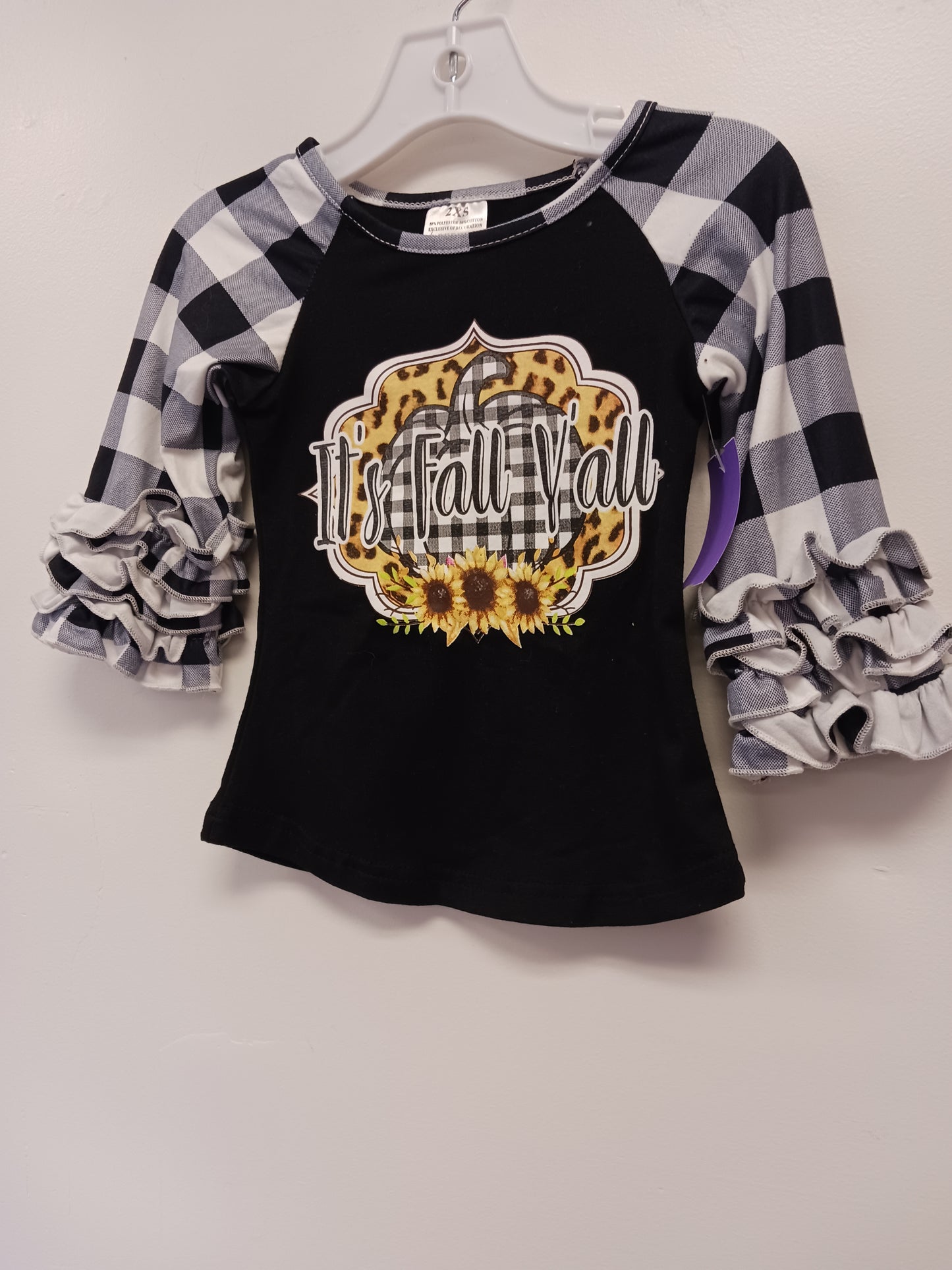 Black/Grey/White Boutique Longsleeve Shirt, 12M G