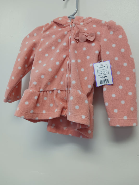 Pink/White Polka Dot Carters Jacket, 12M G