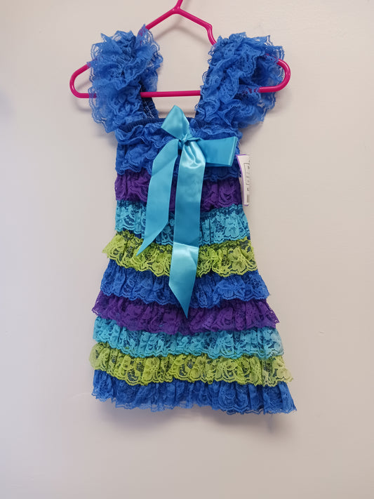 Green/Blue/Purple Boutique Dress, 12M G