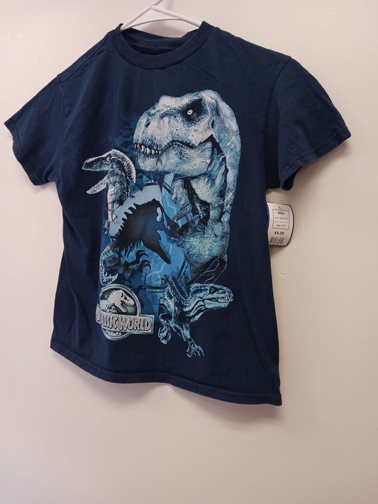 Navy Dino Jurassic World Shirt, 4T B