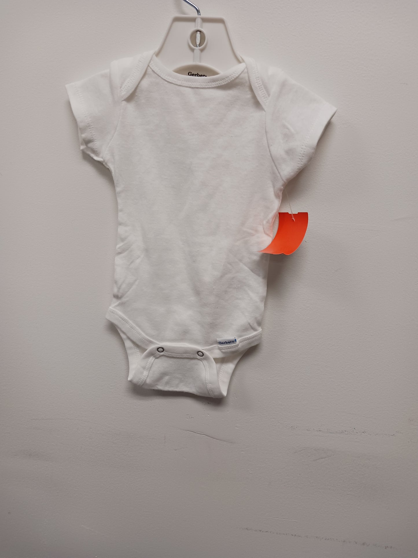 White Gerber Onesie, 0-3M G
