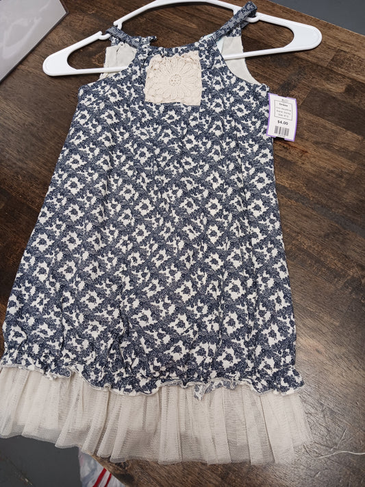 Navy/White Disney Dress, 4T G