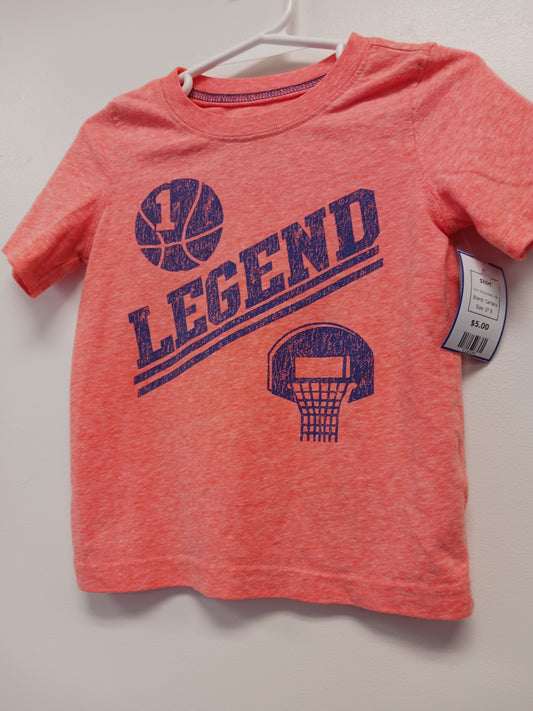 Orange Basketball Carters Shirt, 2T B