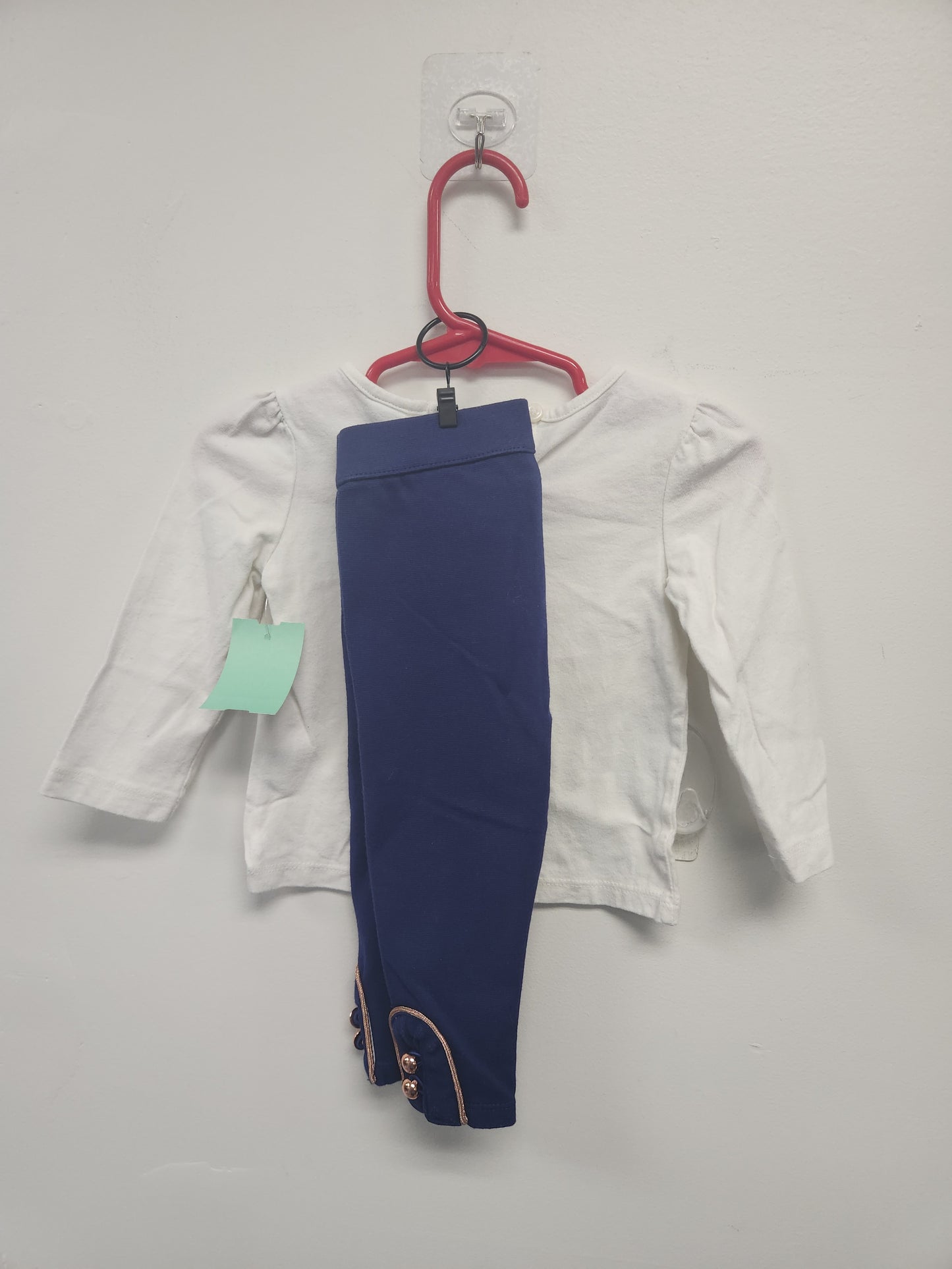 White/Navy Janie And Jack Outfit, 6M G