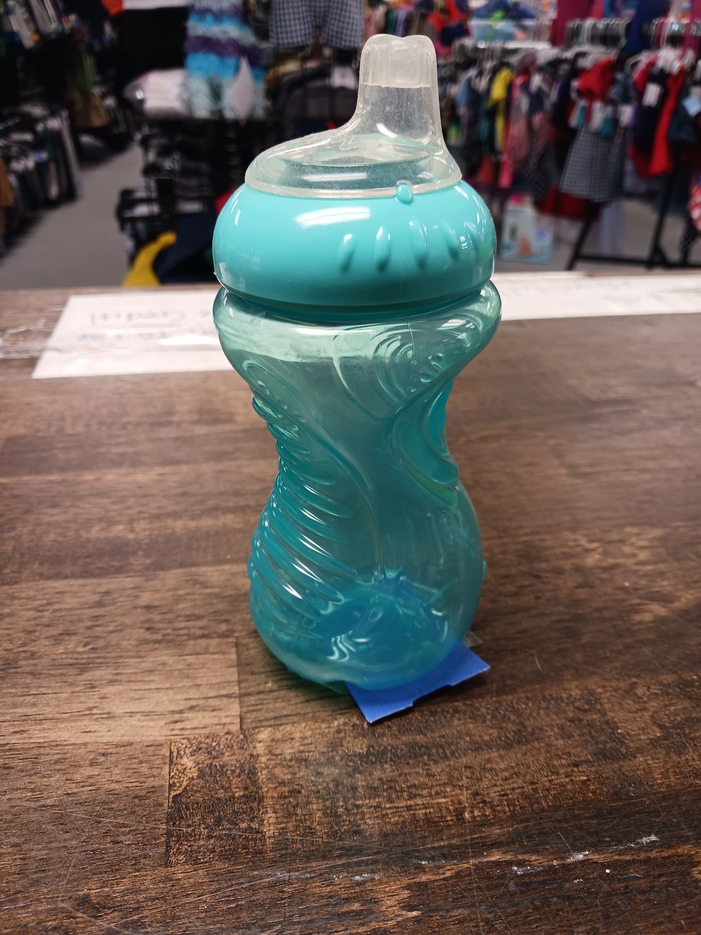 blue Nuby sippie cup