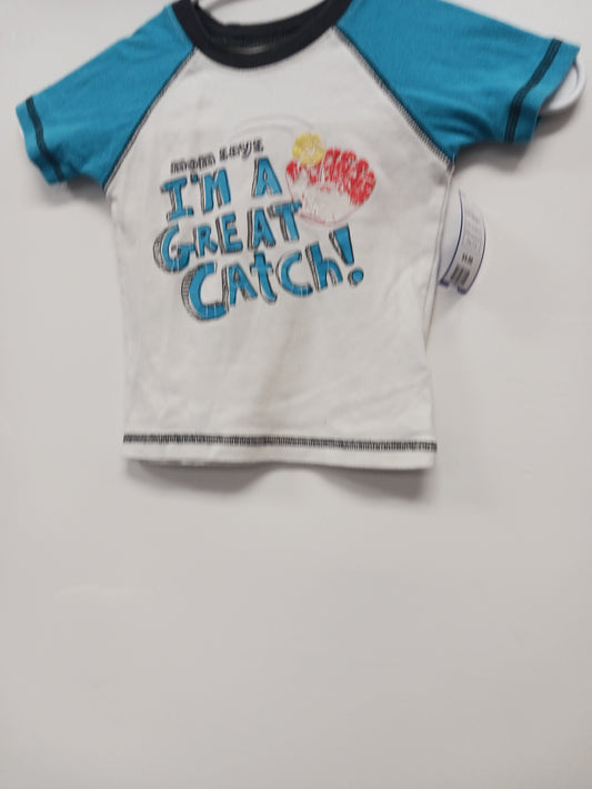 white/blue just one you Great Catch Tshirt, 2T B
