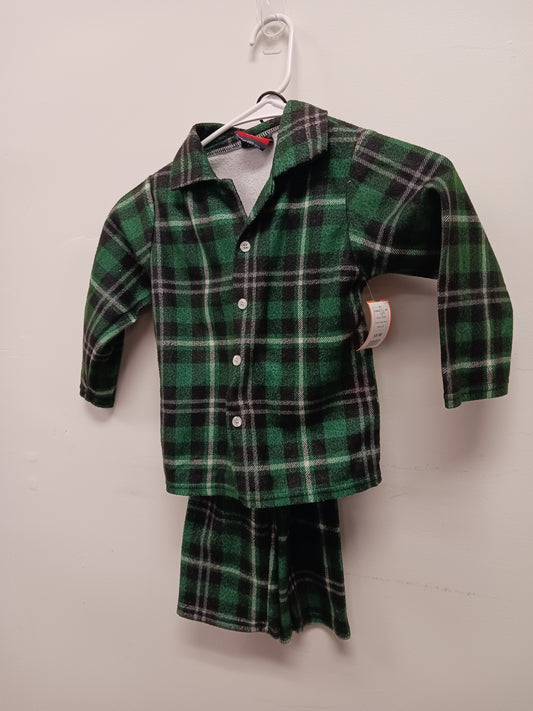 Green Mac Henry 2 Piece Plaid PJS, 4 B
