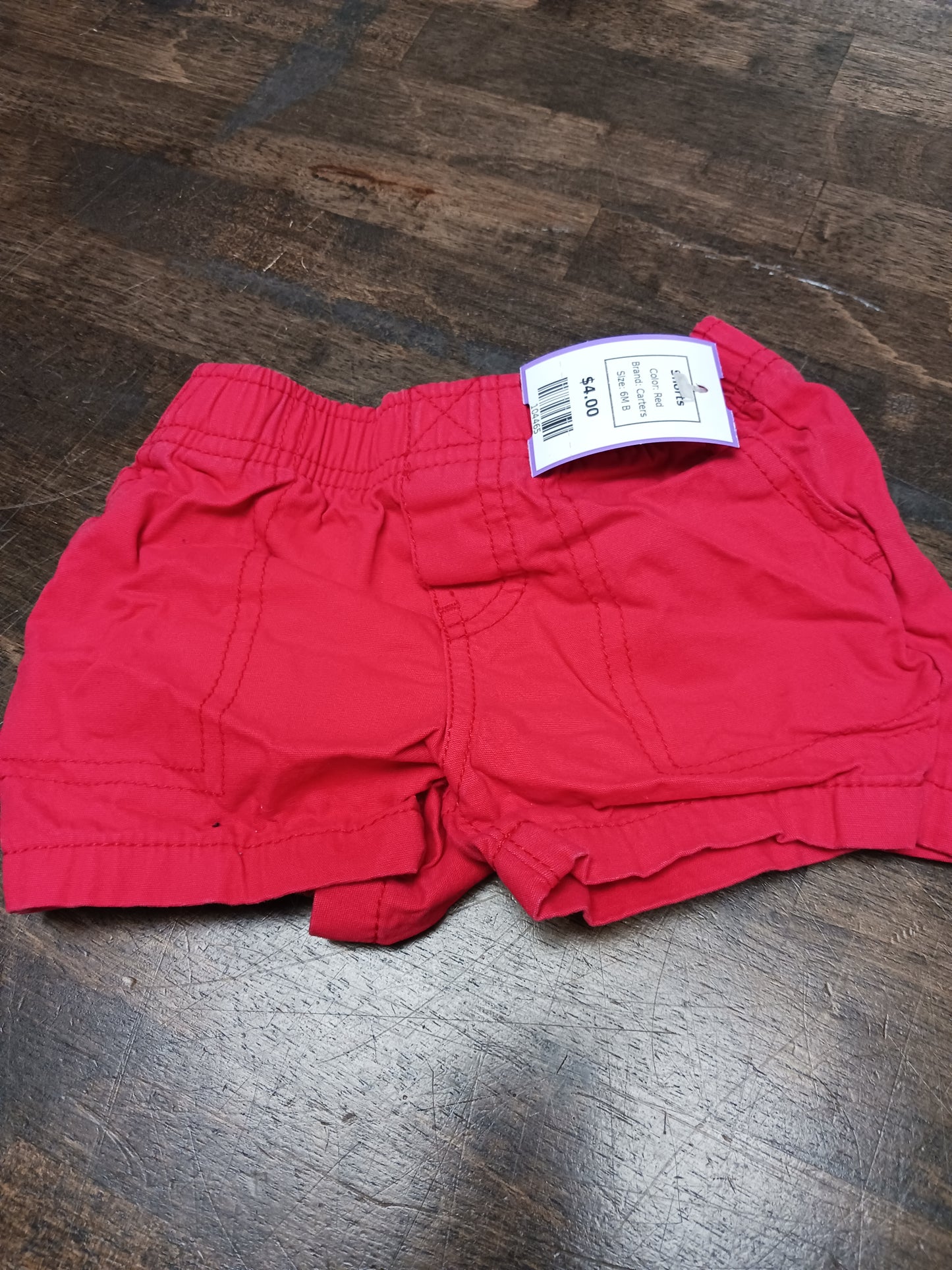 Red Carters Shorts, 6M B