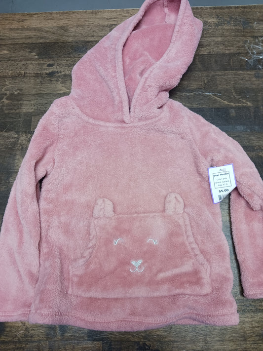pink Carters Bear Hoodie, 4T G