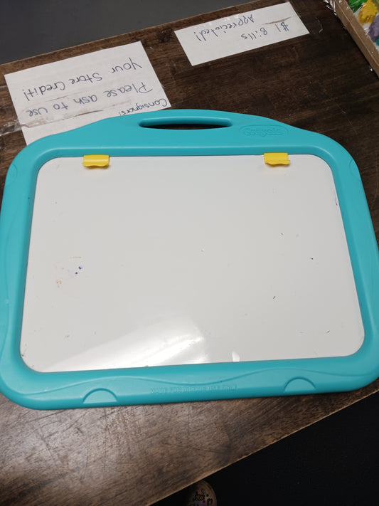 Blue Crayola White Board/Chalk Board