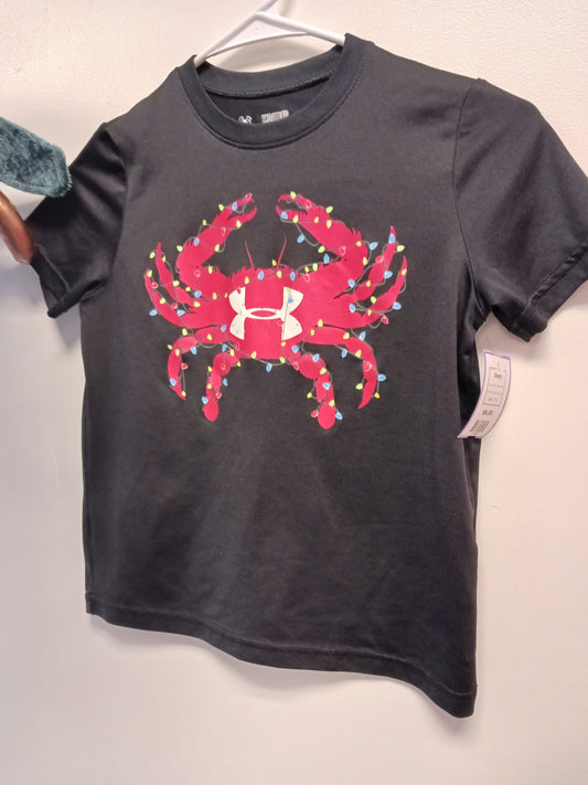 Black Christmas Crab Under Armour Shirt, 5T B