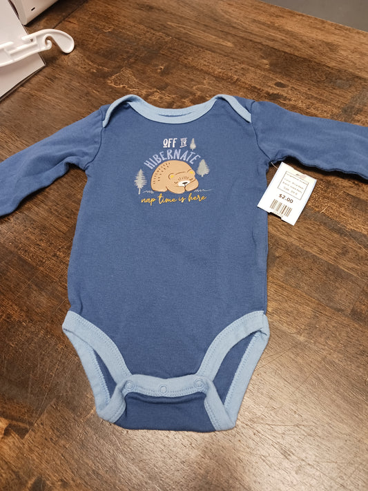 Blue Bear Koala Baby Longsleeve Onesie, 3M B