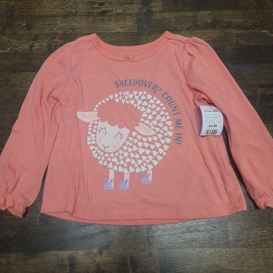 pink Simple Joys Sheep Shirt, 2T G