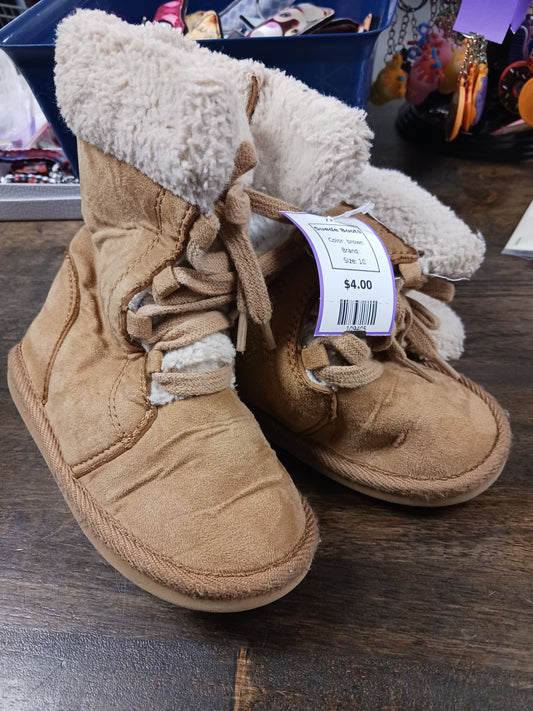 brown  Suede Boots, 10