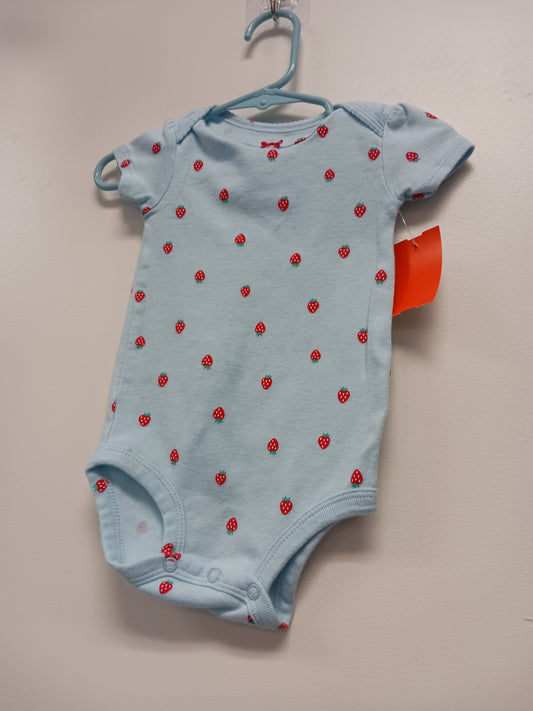 Blue Strawberry Carters Onesie, 6M G