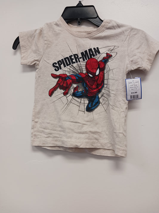 beige Marvel Spiderman Tshirt, 4T B