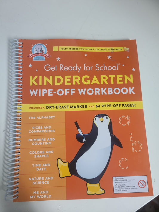 Kindergarten Wipe Off Work Book