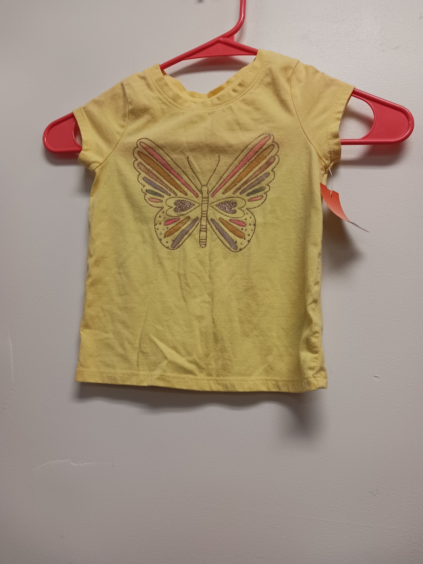 Yellow Butterfly Cat & Jack Shirt, 2T G