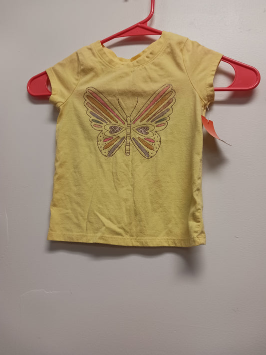 Yellow Butterfly Cat & Jack Shirt, 2T G