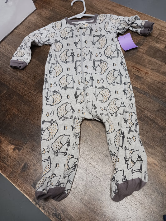 Grey Hedgehog Gerber Sleeper, 3M B