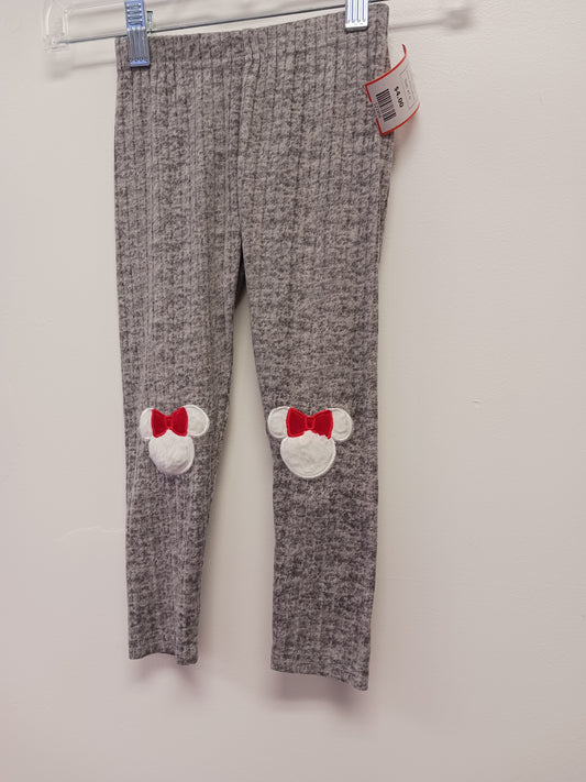 Grey Minnie Mouse Leggings, 4T G