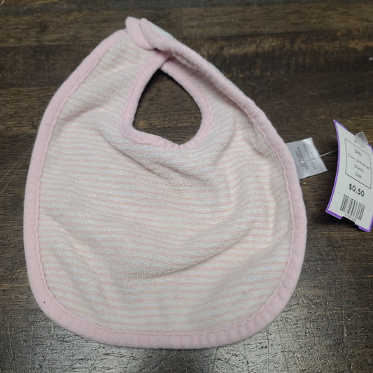 pink stripe  bib
