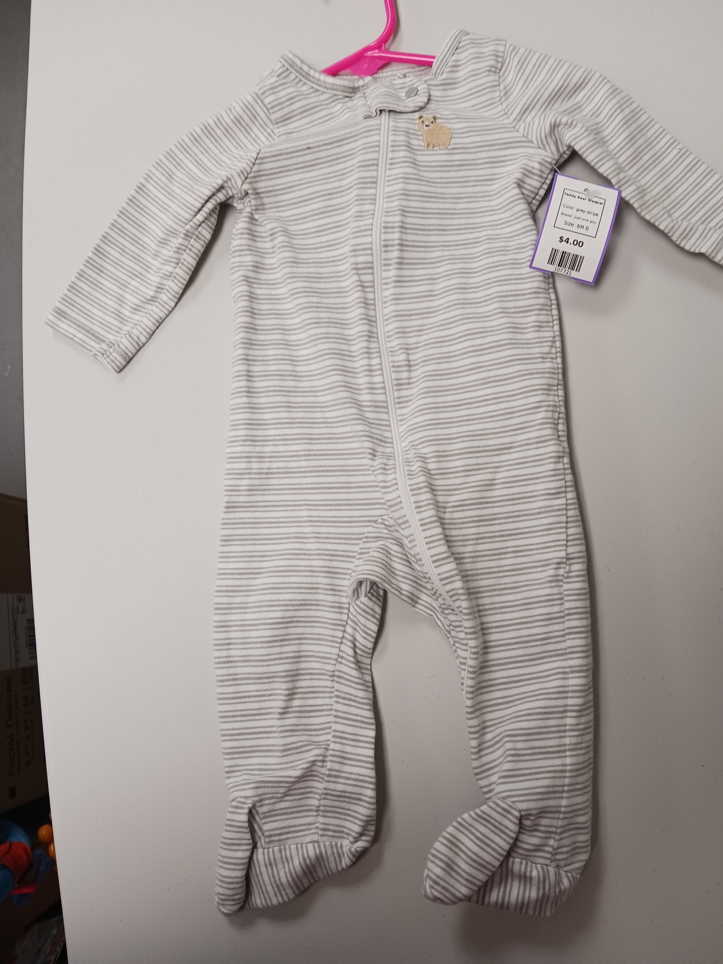 grey stripe just one you Teddy Bear Sleeper, 6M B